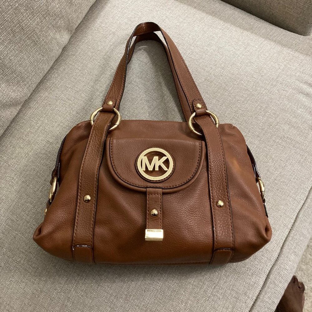 Michael Kors Leather Handbag/Satchel Cognac